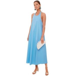 Tuckernuck Pomander Place Breakers Blue Halter Dress